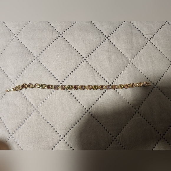 𝅺WOMEN'S Fashion  Multi-color Gemstones Bracelet - Picture 6 of 7